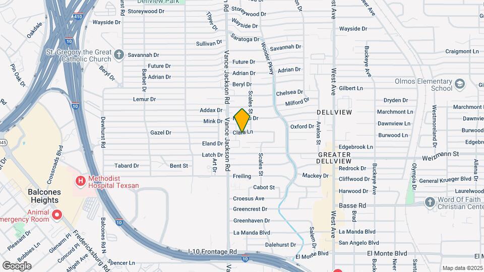 2514 Clara Ln Map and Location Details