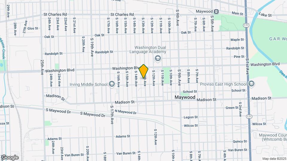 636 S 13th Ave Map and Location Details