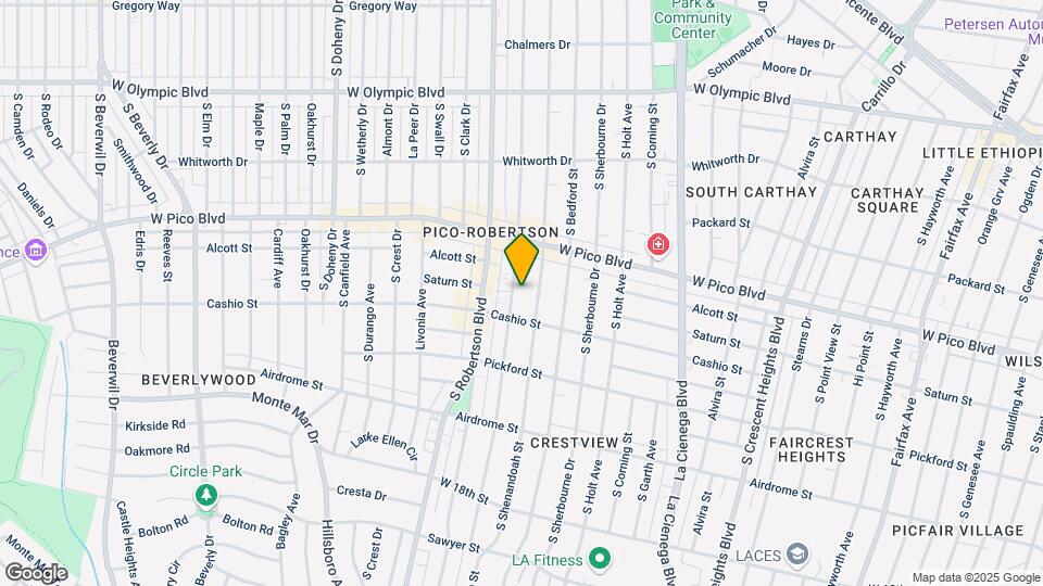 1456 S Wooster St Map and Location Details