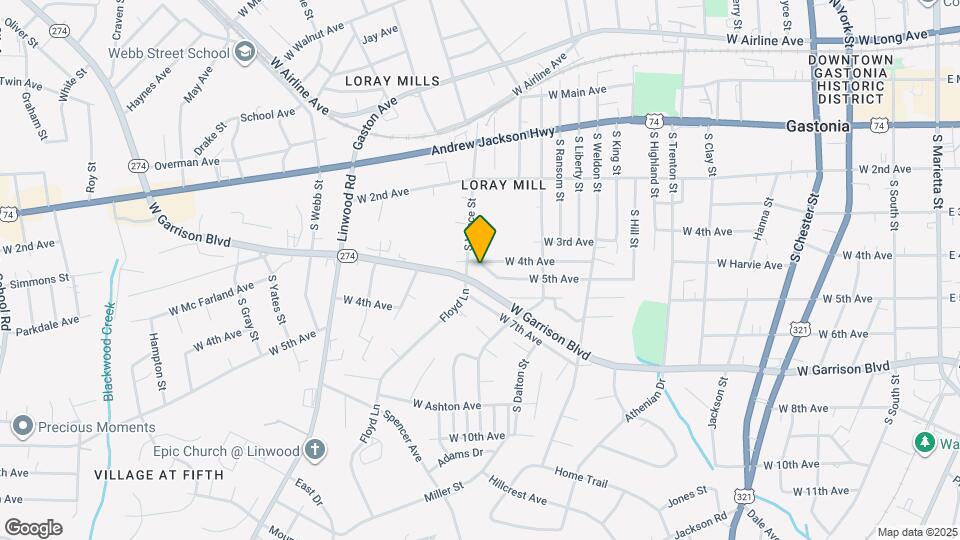 1127 W 5th Ave Map and Location Details