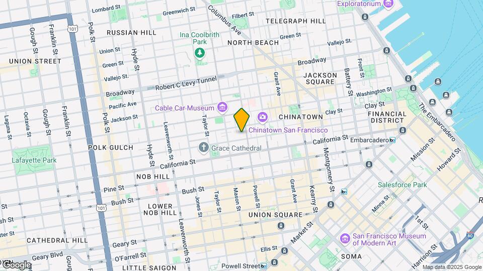 1024 Sacramento St Map and Location Details