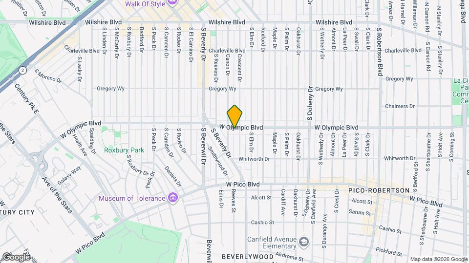 9374 W Olympic Blvd Map and Location Details