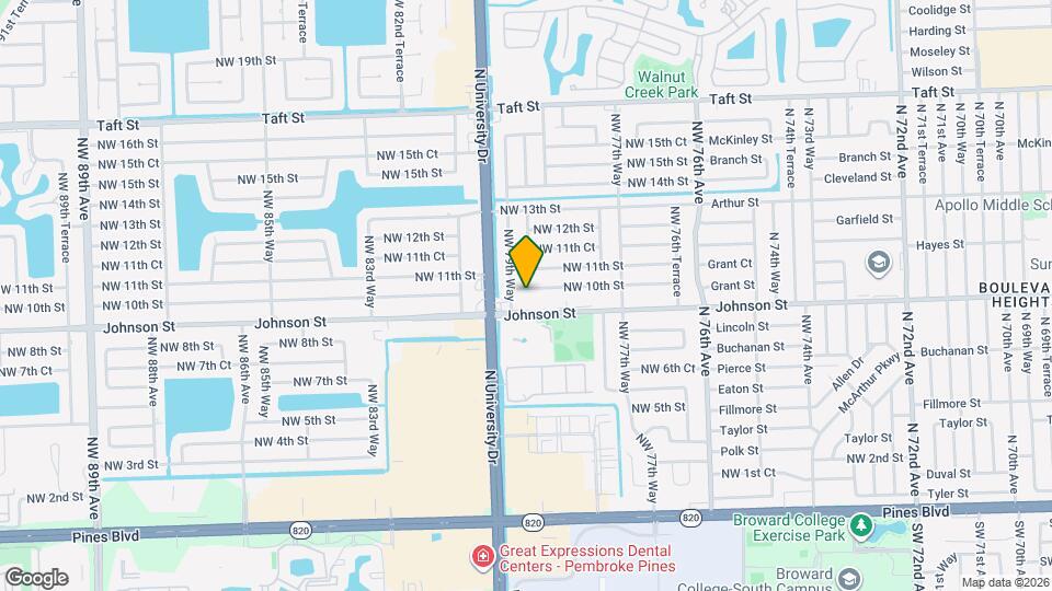 7950 NW 10th St Map and Location Details