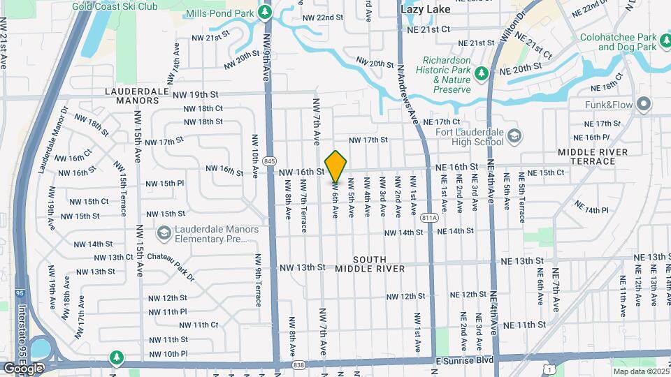 1544 NW 6th Ave Map and Location Details