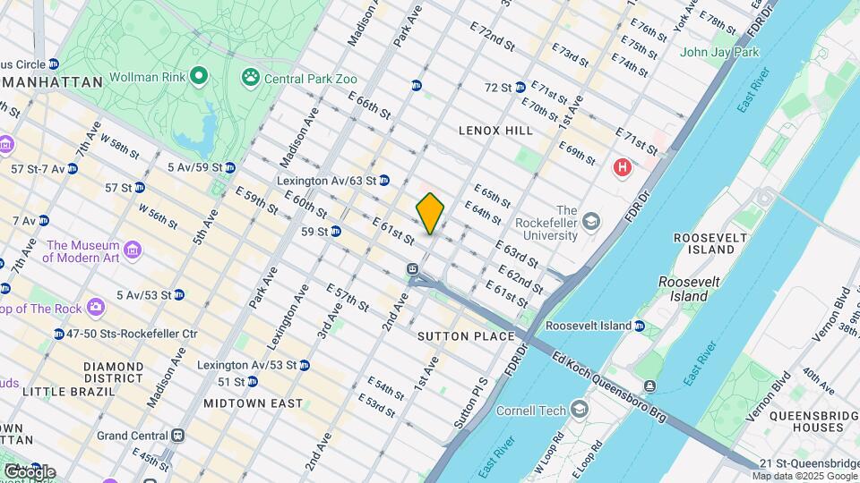 1167 Second Avenue Mapa y Detalles de la Ubicación