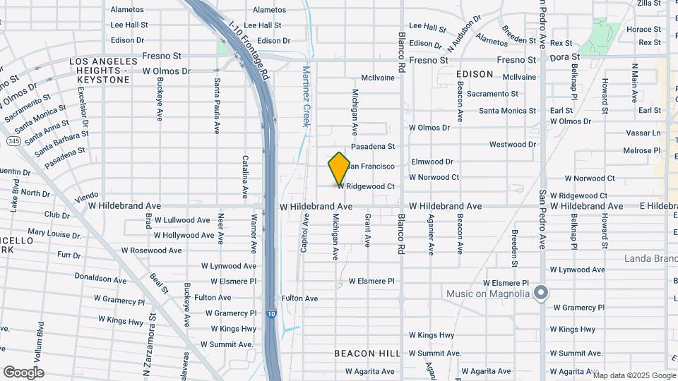 1106 W Ridgewood Ct Mapa y Detalles de la Ubicación