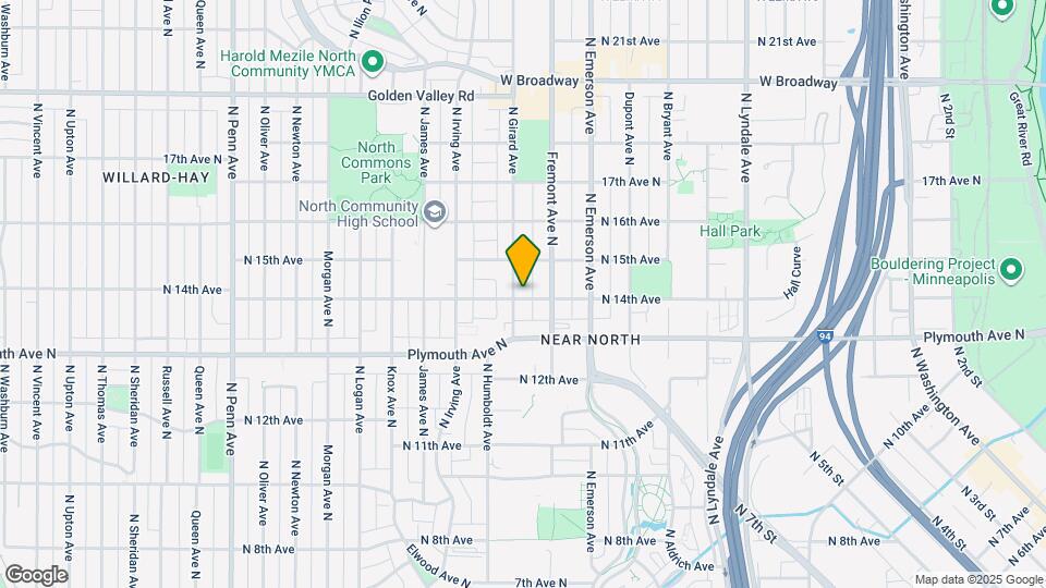 1400 N Girard Ave N, Unit 1 Map and Location Details