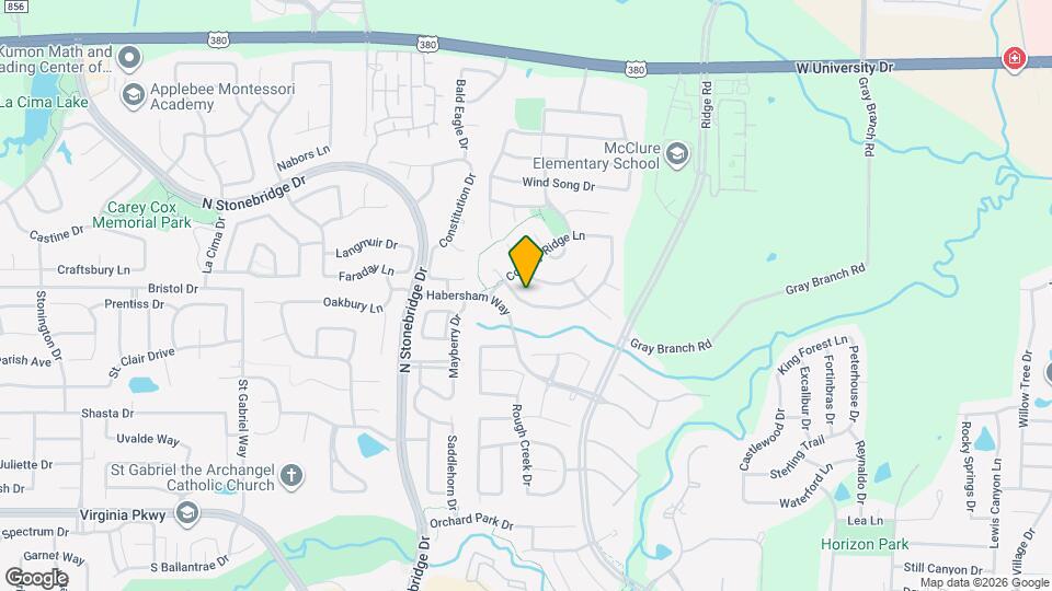 832 Hidden Springs Ct Map and Location Details