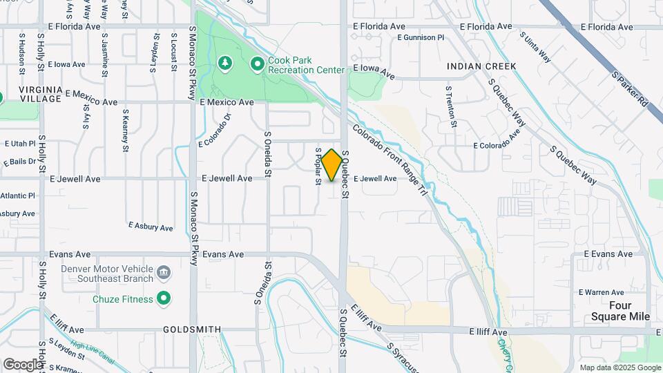 1957 S Poplar Ct Map and Location Details
