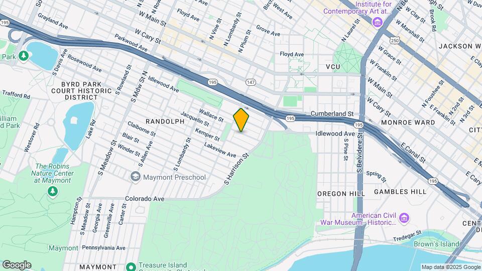 1313 Wallace St Map and Location Details