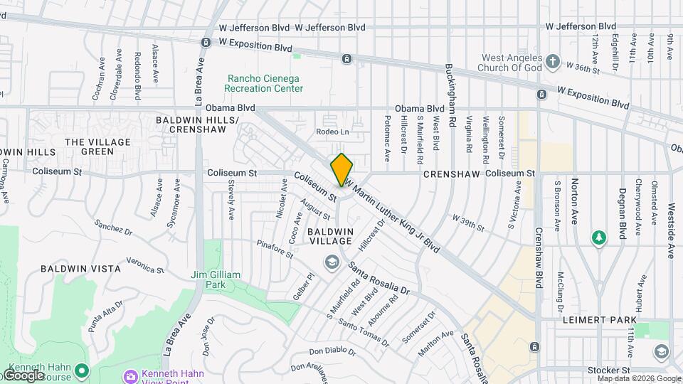 4601 Coliseum St Map and Location Details