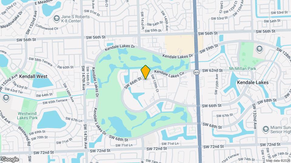 14110 SW Kendale Lakes Cir Map and Location Details