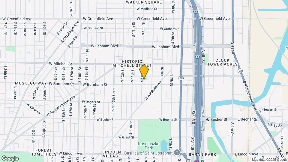 1818 S 10th St Map and Location Details