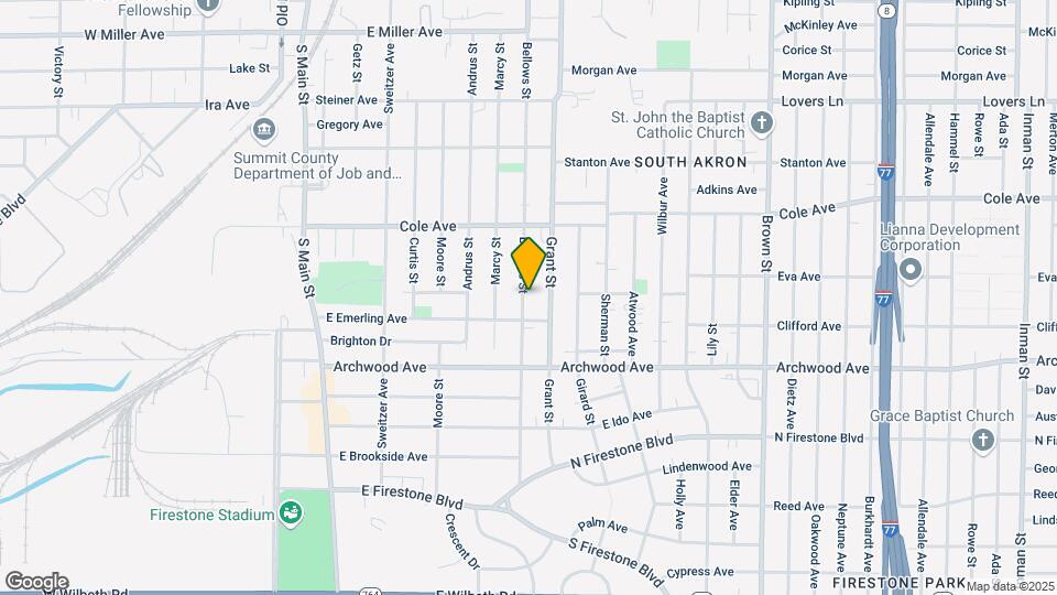 1253 Bellows St Map and Location Details