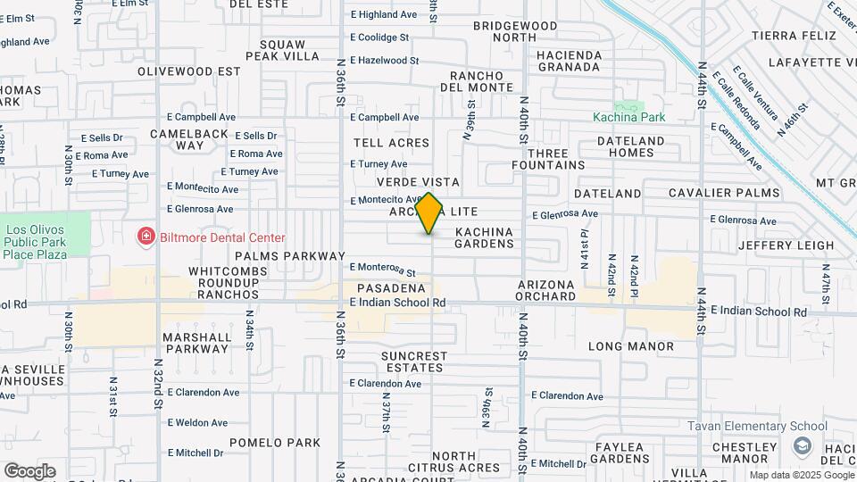 4210 N 38th St Map and Location Details