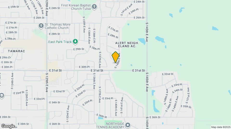 3020 S 140th E Ave Map and Location Details