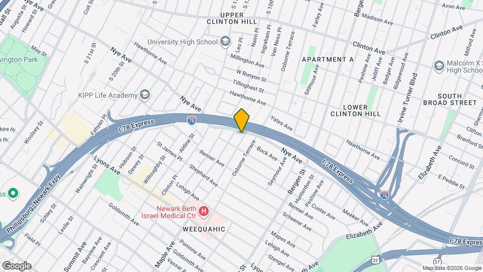 63 Huntington Terrace Map and Location Details