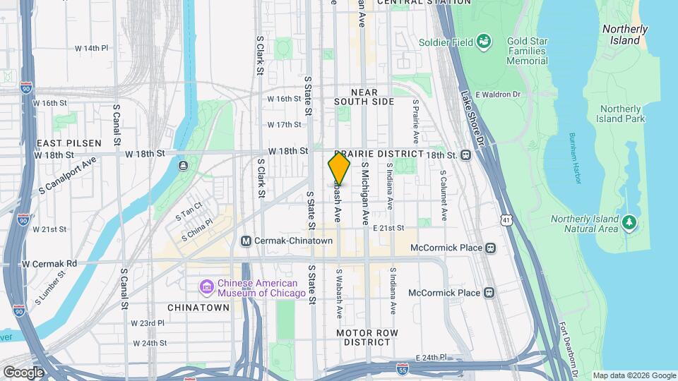 1959 S Wabash Ave Mapa y Detalles de la Ubicación