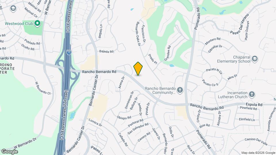 12114 Rancho Bernardo Rd Map and Location Details