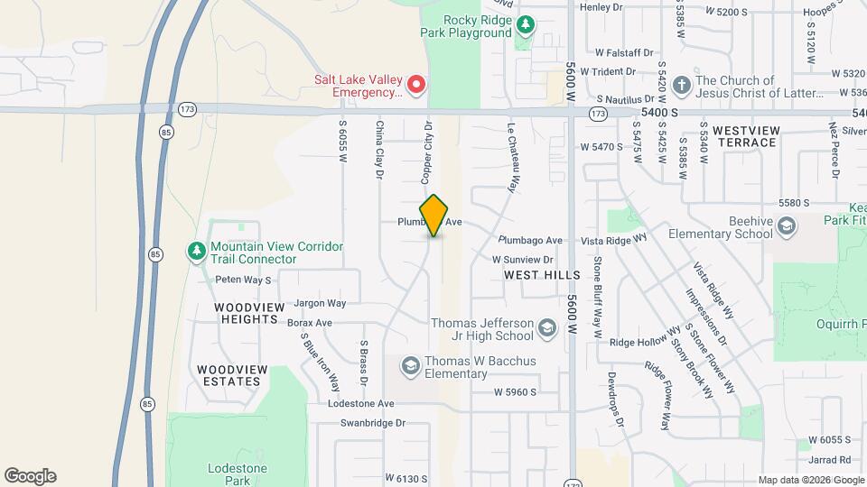 5665 S Copper City Dr Map and Location Details