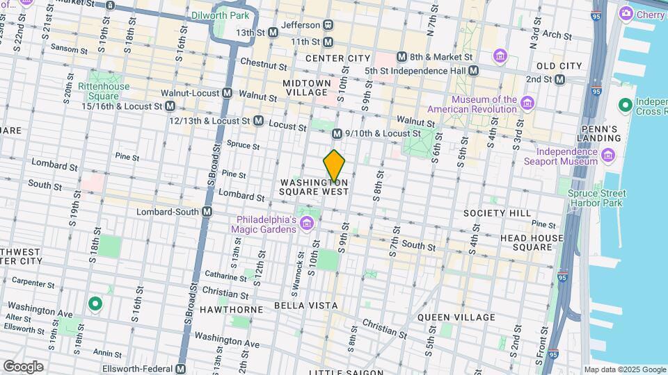 927 Pine St Map and Location Details