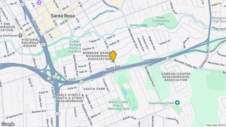 515 S E St Map and Location Details