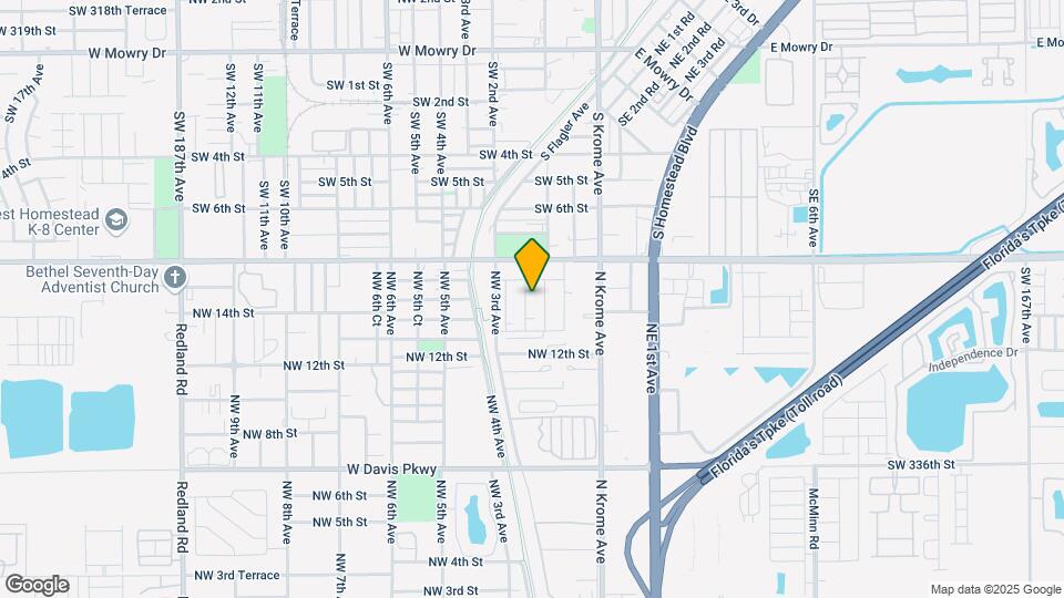 1453 NW 2nd Ave Map and Location Details