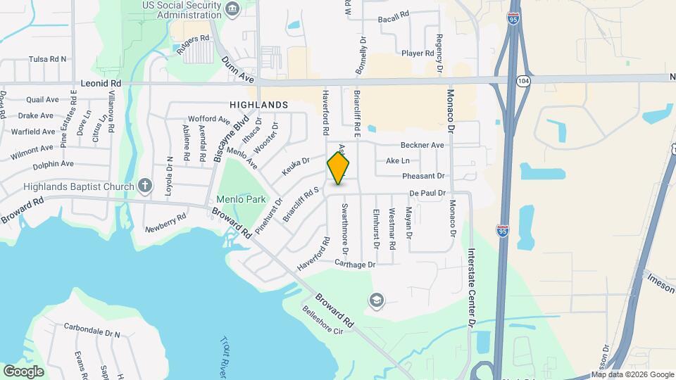 1241 De Paul Dr Map and Location Details