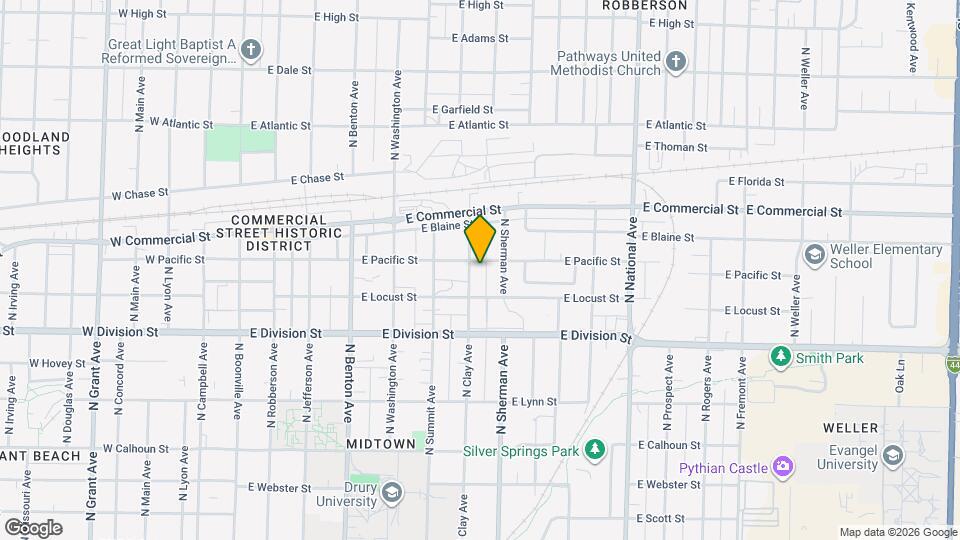 1630 N Clay Ave Map and Location Details