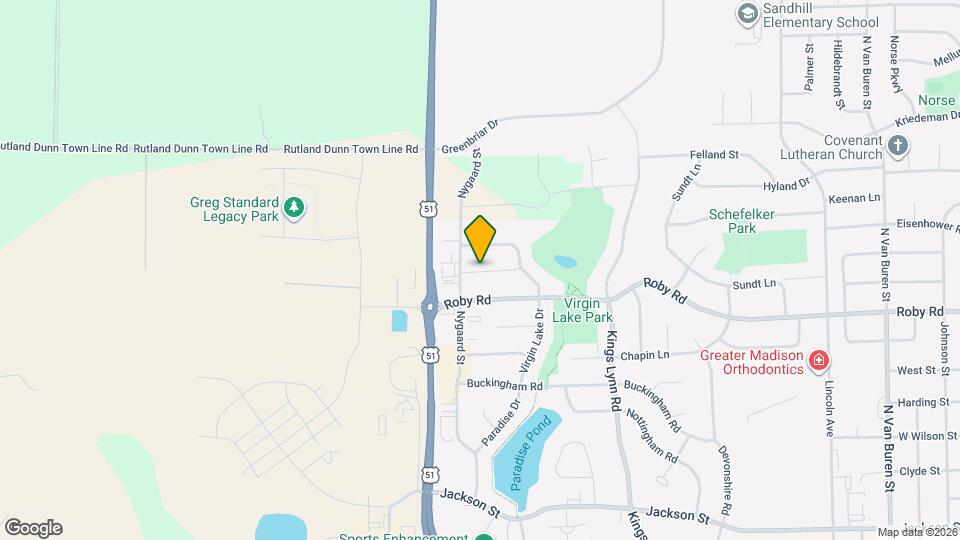 2316 Lake Woods Way Map and Location Details