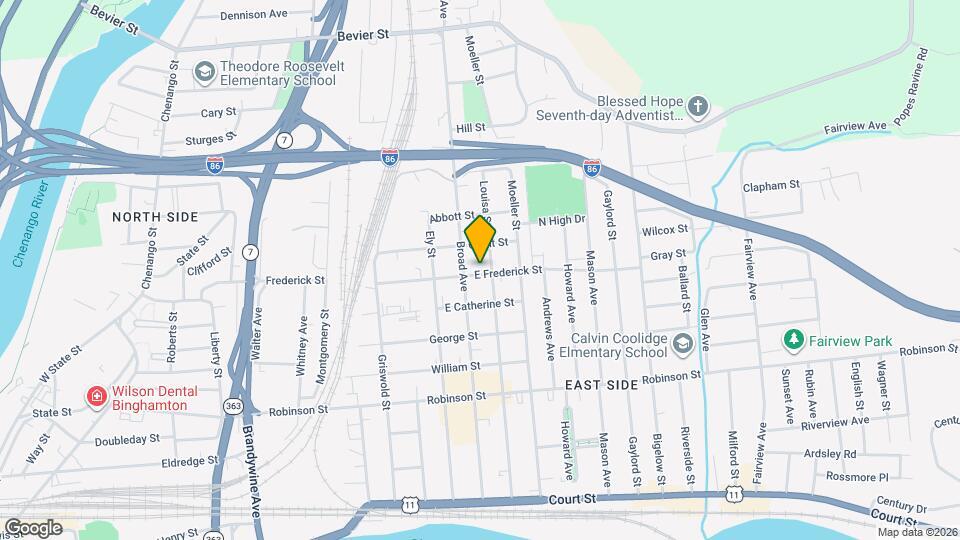 147 E Frederick St Map and Location Details