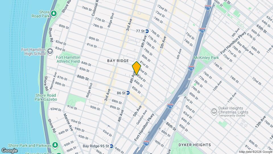 83 STREET, Unit 2 Mapa y Detalles de la Ubicación