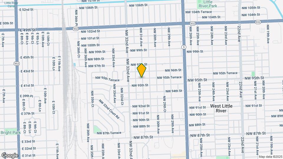 3100 NW 95th Terrace Map and Location Details