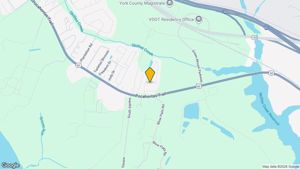 1602 Skiffes Creek Cir Map and Location Details