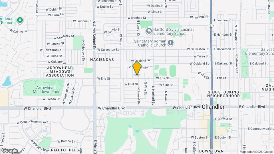 400 N Sunset Dr Mapa y Detalles de la Ubicación