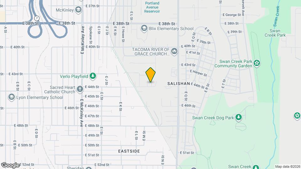 1355 E 44th St Map and Location Details