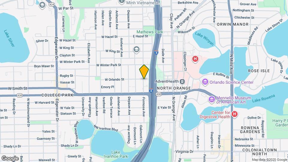 100 E Orlando St Map and Location Details