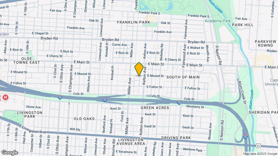 1475 E Mound St Map and Location Details