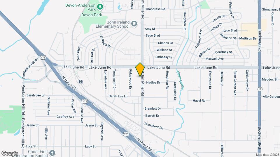 1215 N Jim Miller Rd Mapa y Detalles de la Ubicación
