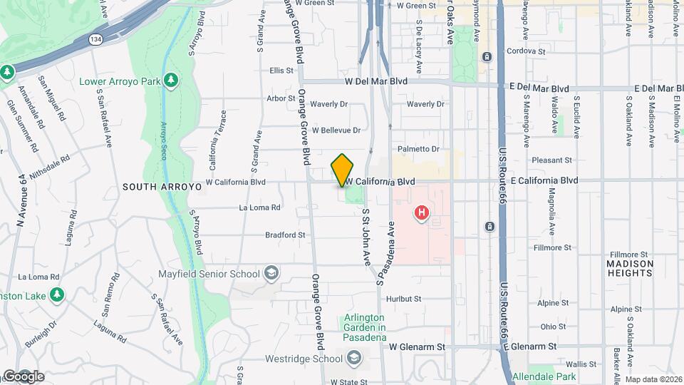 324 W California Blvd Map and Location Details