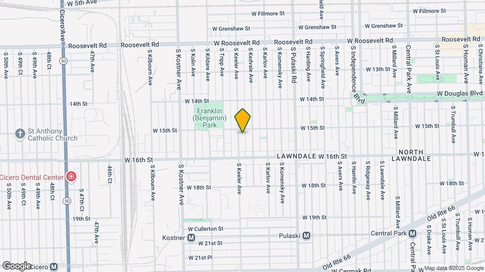 1511 S Keeler Ave Map and Location Details