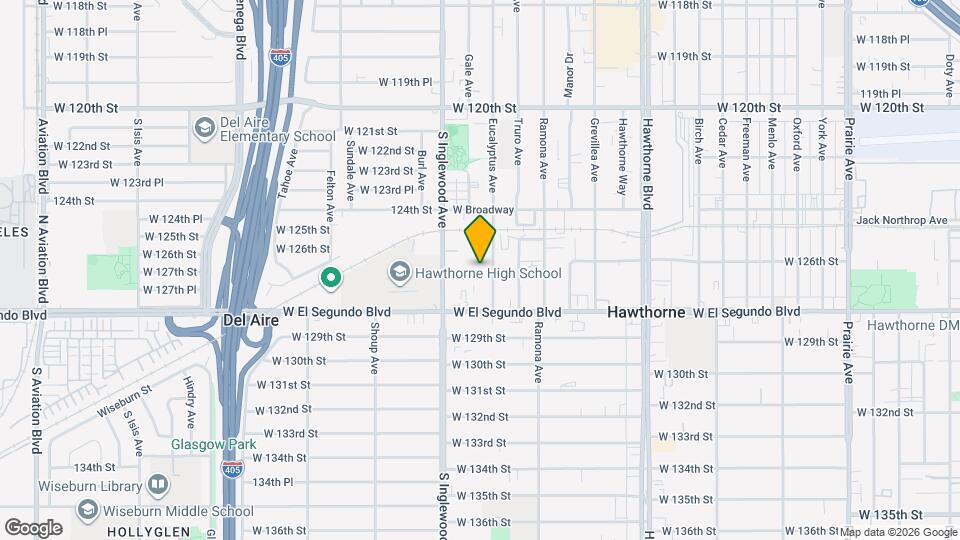 12617 Eucalyptus Ave Map and Location Details