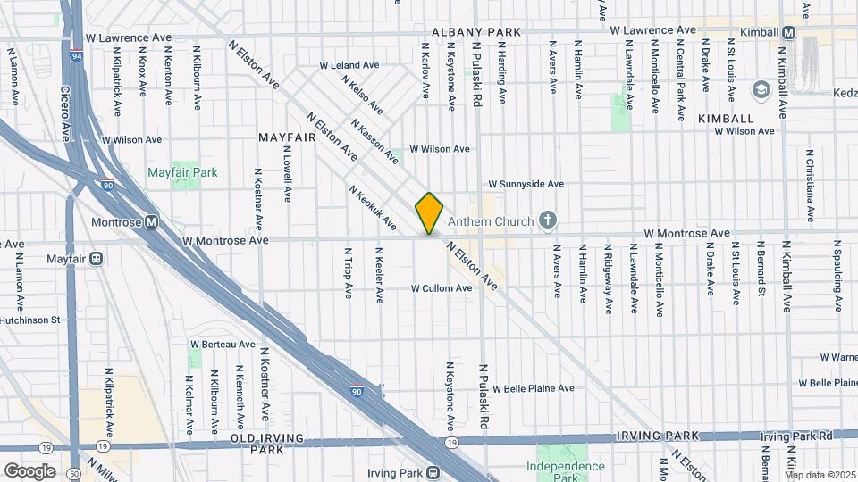 4119 W Montrose Ave Map and Location Details