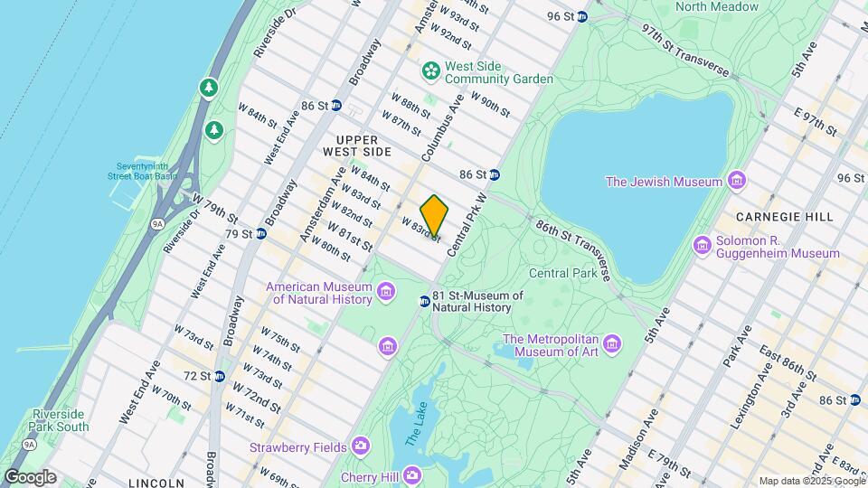 18 W 83rd St Map and Location Details