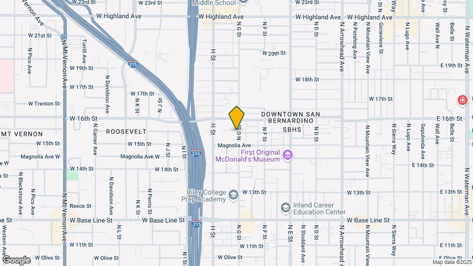 707 W Evans St Map and Location Details