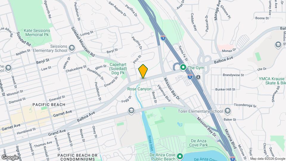 2647 Garnet Ave Map and Location Details