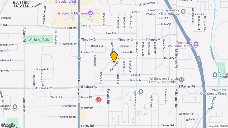 4027 Faronia Dr Map and Location Details