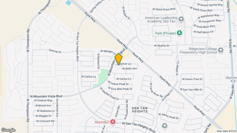 3282 W Belle Ave Map and Location Details