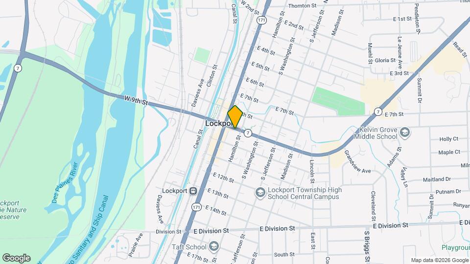 123 E 9th St Map and Location Details