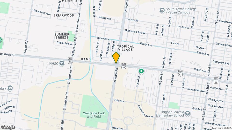 7 N Ware Rd Map and Location Details